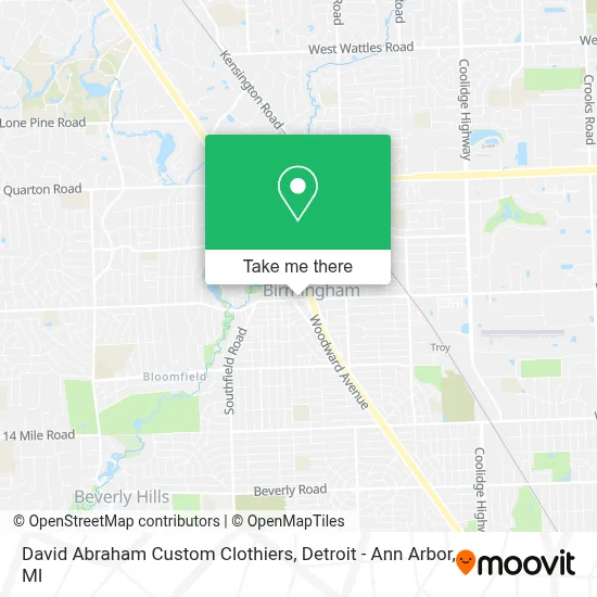 David Abraham Custom Clothiers map