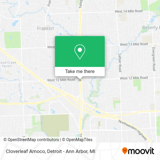 Cloverleaf Amoco map