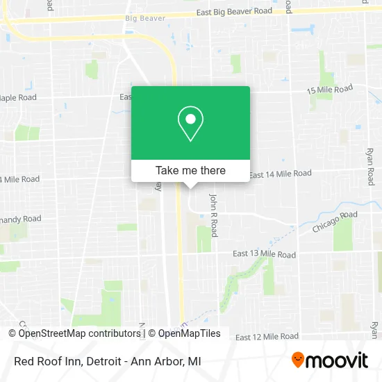 Red Roof Inn map