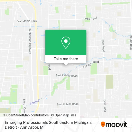 Emerging Professionals Southeastern Michigan map