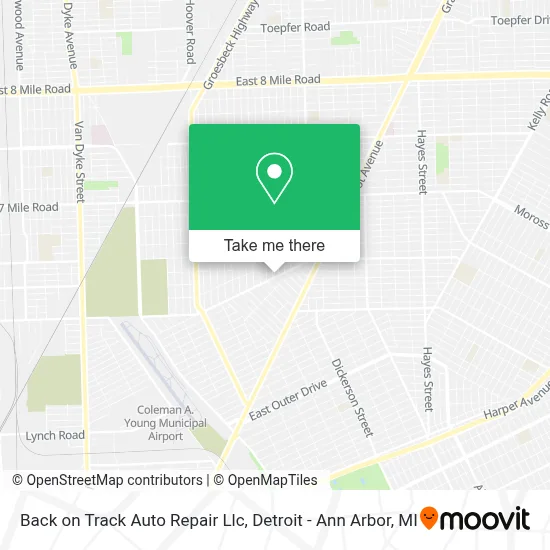 Back on Track Auto Repair Llc map