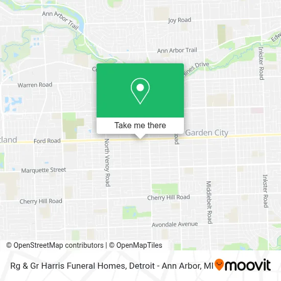 Rg & Gr Harris Funeral Homes map