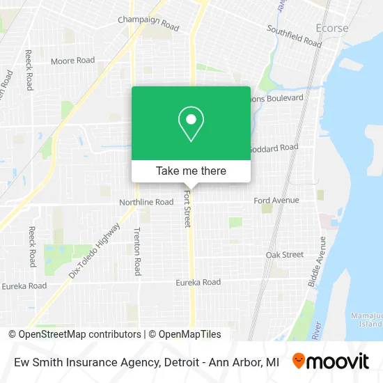 Ew Smith Insurance Agency map
