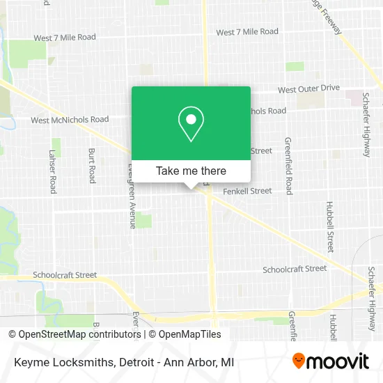 Keyme Locksmiths map