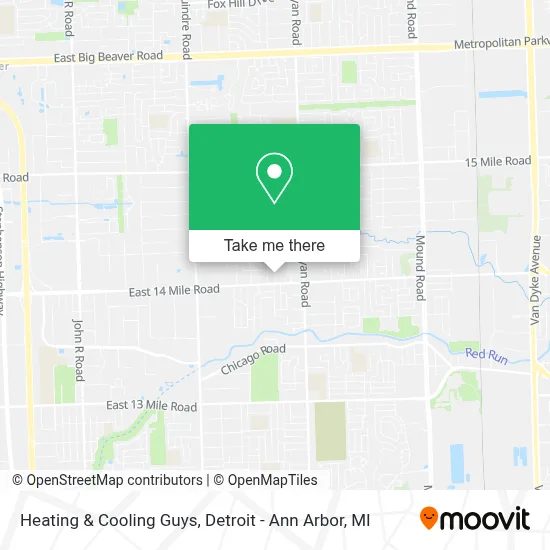 Heating & Cooling Guys map