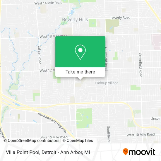 Villa Point Pool map