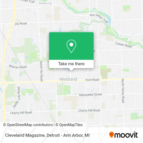 Cleveland Magazine map