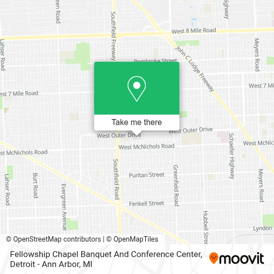 Fellowship Chapel Banquet And Conference Center map