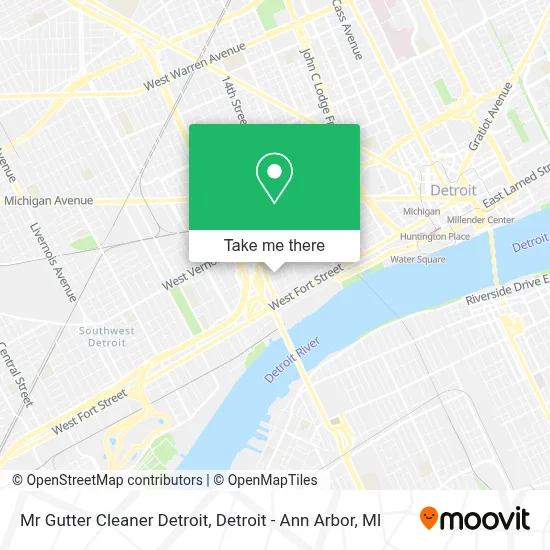 Mr Gutter Cleaner Detroit map