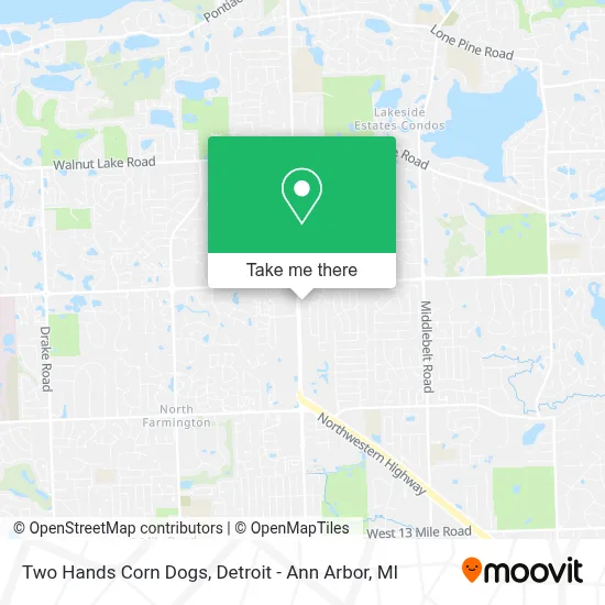 Two Hands Corn Dogs map