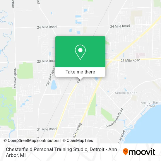 Chesterfield Personal Training Studio map