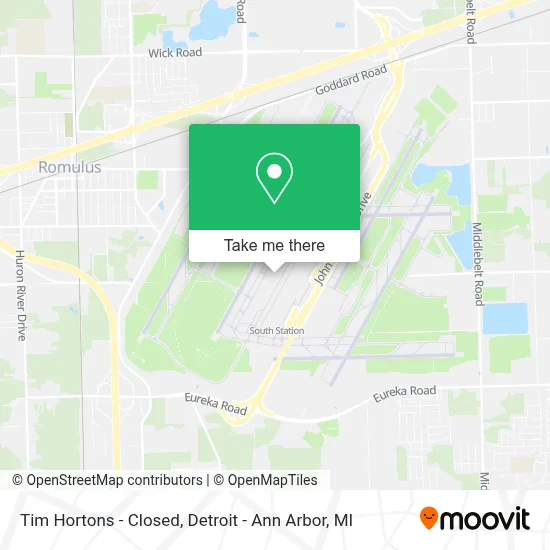 Tim Hortons - Closed map
