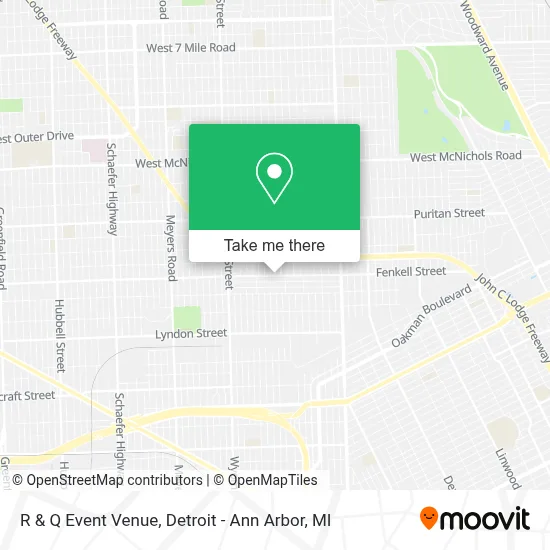 R & Q Event Venue map
