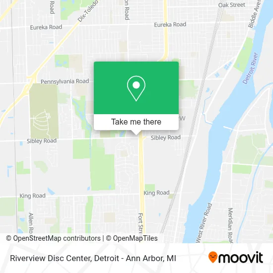 Riverview Disc Center map