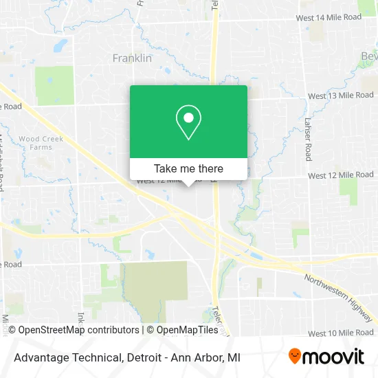 Advantage Technical map