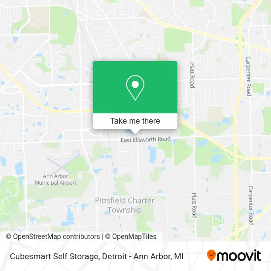 Cubesmart Self Storage map