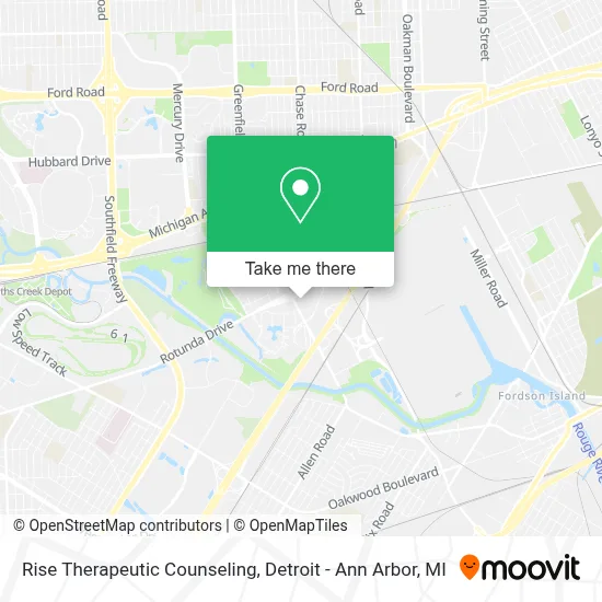 Rise Therapeutic Counseling map