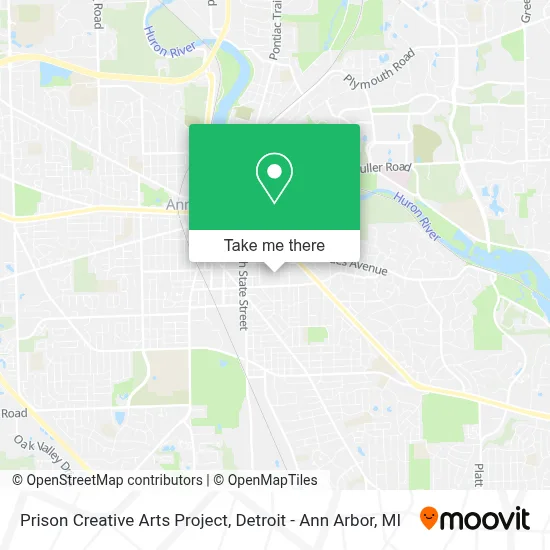 Prison Creative Arts Project map