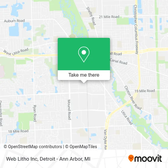 Web Litho Inc map