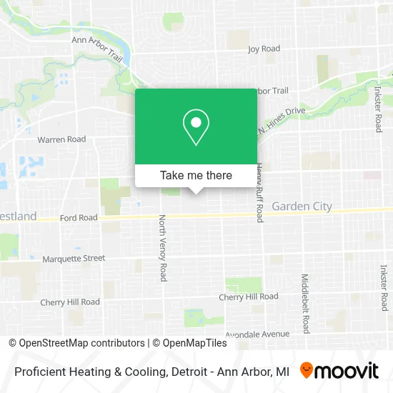 Proficient Heating & Cooling map