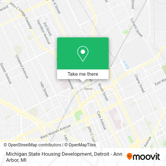 Michigan State Housing Development map