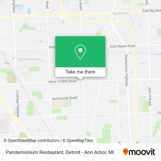 Pandemonium Restaurant map