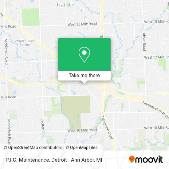 P.I.C. Maintenance map