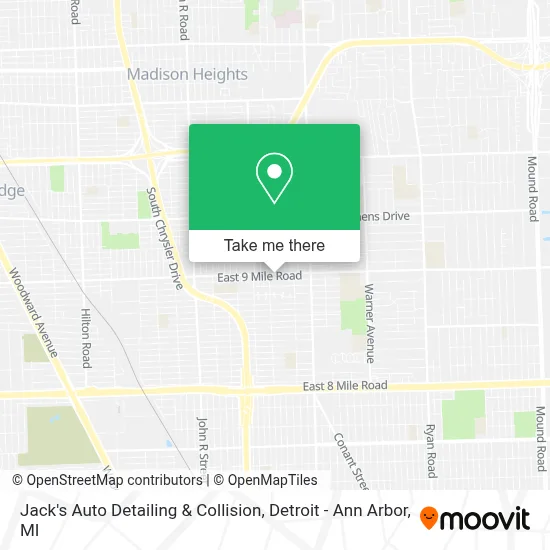 Jack's Auto Detailing & Collision map