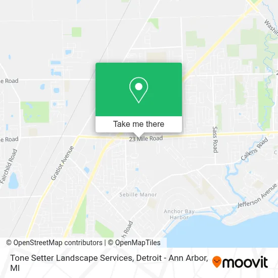 Tone Setter Landscape Services map