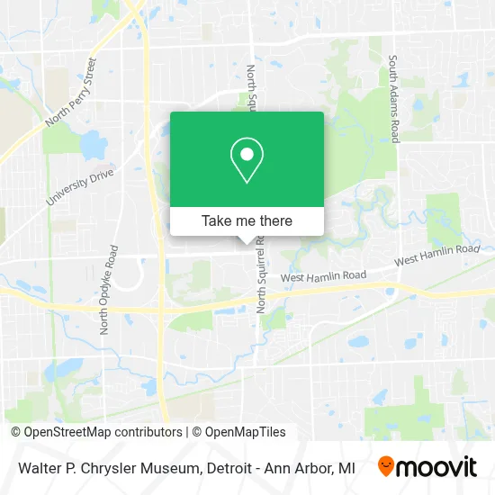 Walter P. Chrysler Museum map