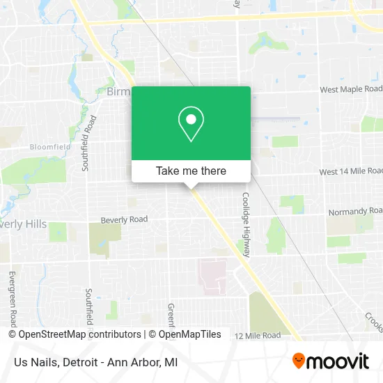 Us Nails map
