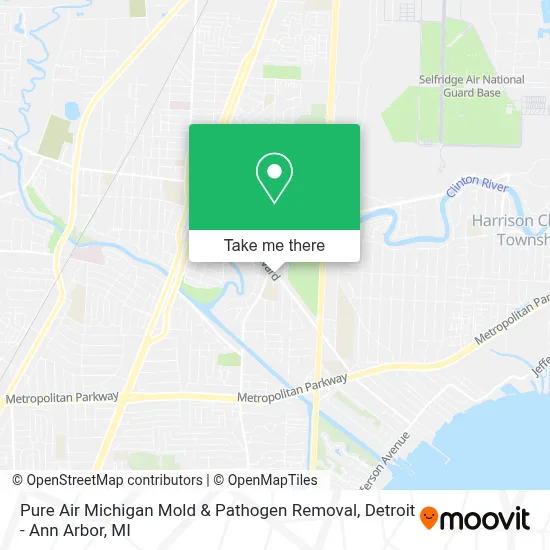 Pure Air Michigan Mold & Pathogen Removal map
