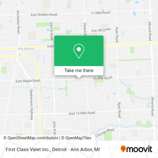 First Class Valet Inc. map