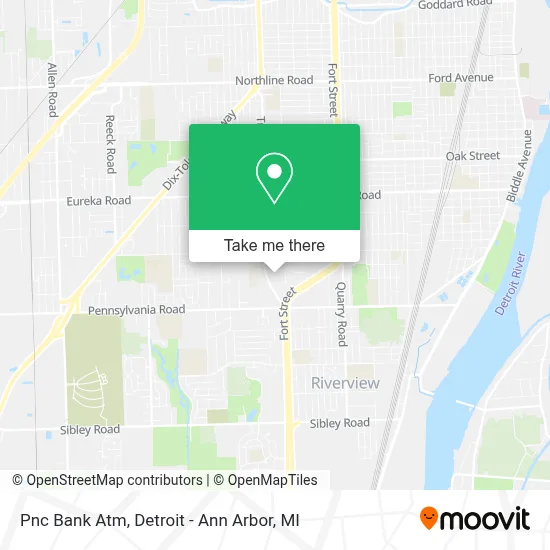 Pnc Bank Atm map