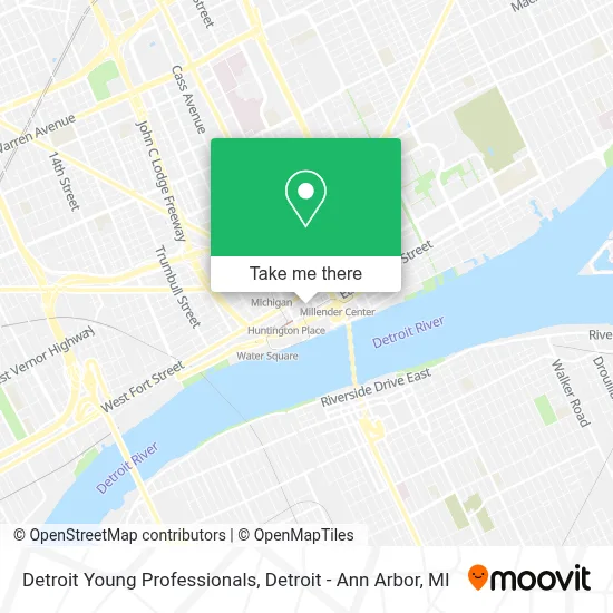 Detroit Young Professionals map