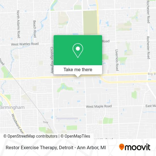 Restor Exercise Therapy map