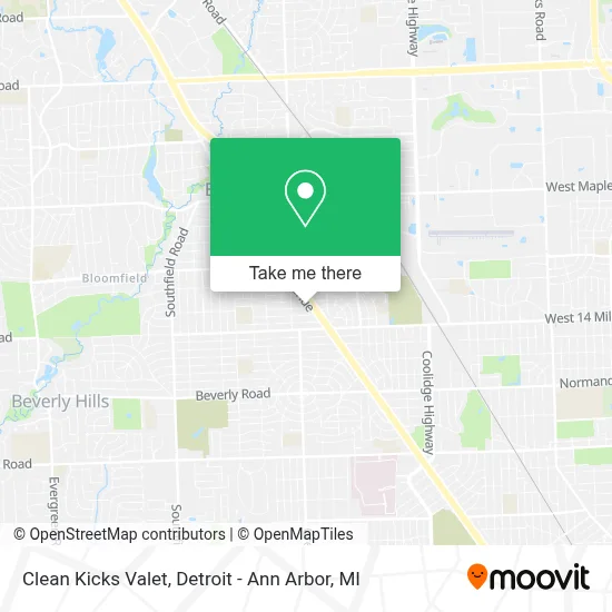 Clean Kicks Valet map