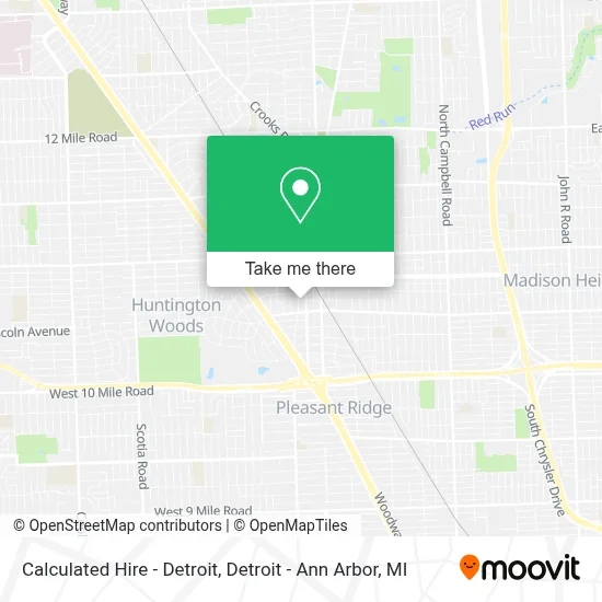 Calculated Hire - Detroit map