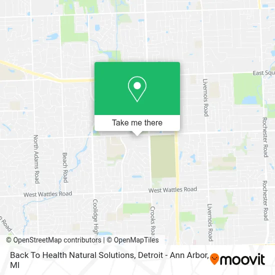 Back To Health Natural Solutions map