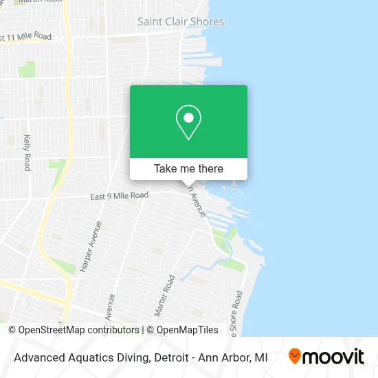 Advanced Aquatics Diving map