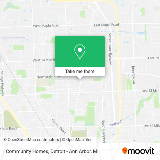 Community Homes map