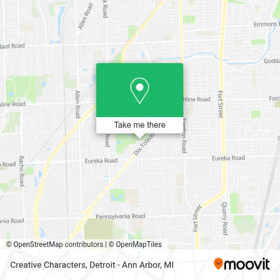 Creative Characters map