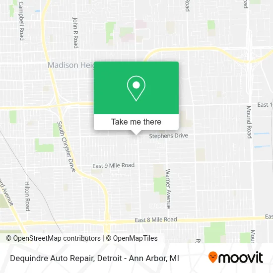 Dequindre Auto Repair map