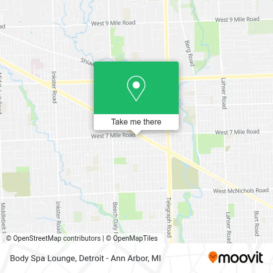 Body Spa Lounge map