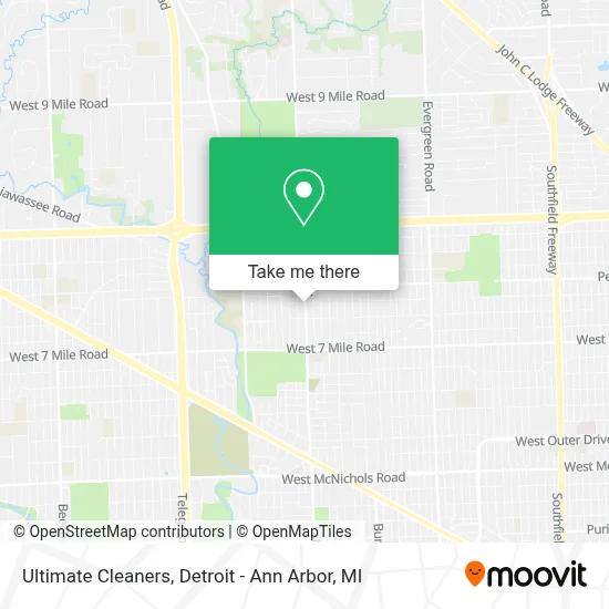 Ultimate Cleaners map