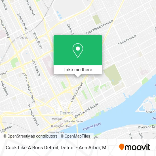 Cook Like A Boss Detroit map