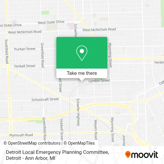 Detroit Local Emergency Planning Committee map