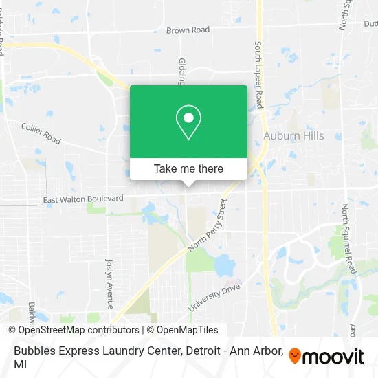 Bubbles Express Laundry Center map