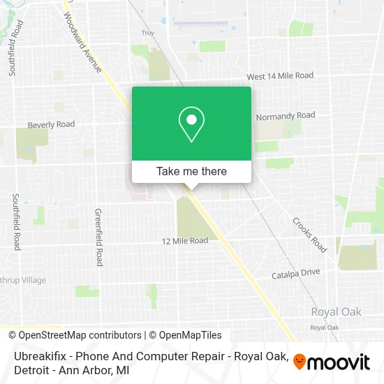 Ubreakifix - Phone And Computer Repair - Royal Oak map