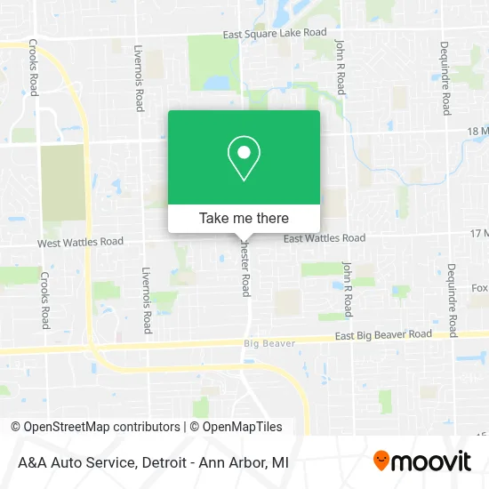 A&A Auto Service map